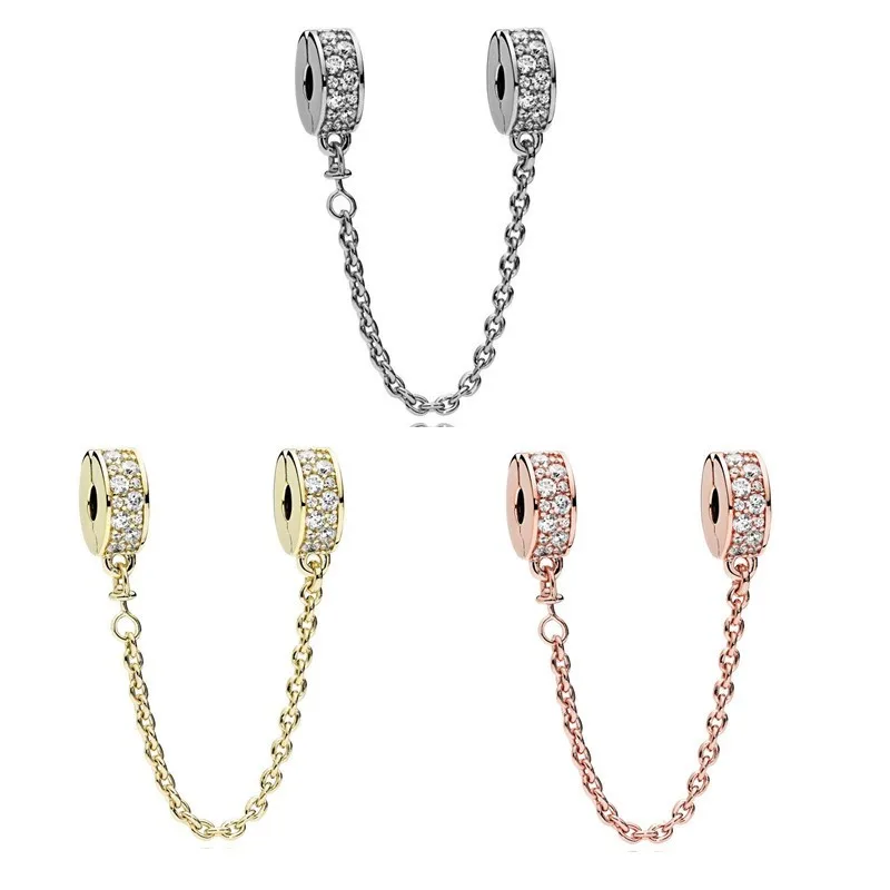 Original Clear Pave Safety Chain Clip Beads Charm Fit Pandora Women 925 Sterling Silver Europe Bracelet Bangle Diy Jewelry
Original Clear Pave Safety Chain Clip Beads Charm Fit Pandora Women 925 Sterling Silver Europe Bracelet Bangle Diy Jewelry