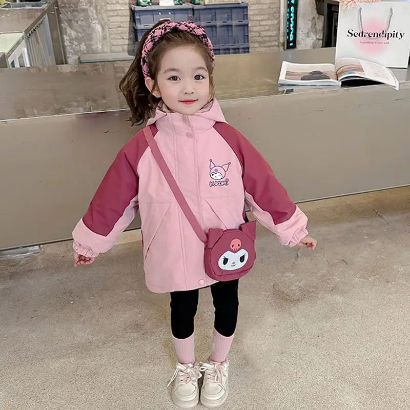 Kuromi Sanrio Kawaii Anime Autumn Winter Outdoor Jacket Cute Cartoon Outdoors Thick Warm Windbreaker Coat Lovely Girls Gifts
Kuromi Sanrio Kawaii Anime Autumn Winter Outdoor Jacket Cute Cartoon Outdoors Thick Warm Windbreaker Coat Lovely Girls Gifts