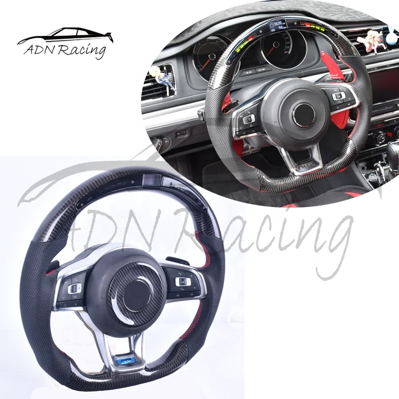 Светодиодный гоночный руль MK7 из углеродного волокна подходит для VW Golf 7 GTI Passat Polo Scirocco 2014-2018
Светодиодный гоночный руль MK7 из углеродного волокна подходит для VW Golf 7 GTI Passat Polo Scirocco 2014-2018