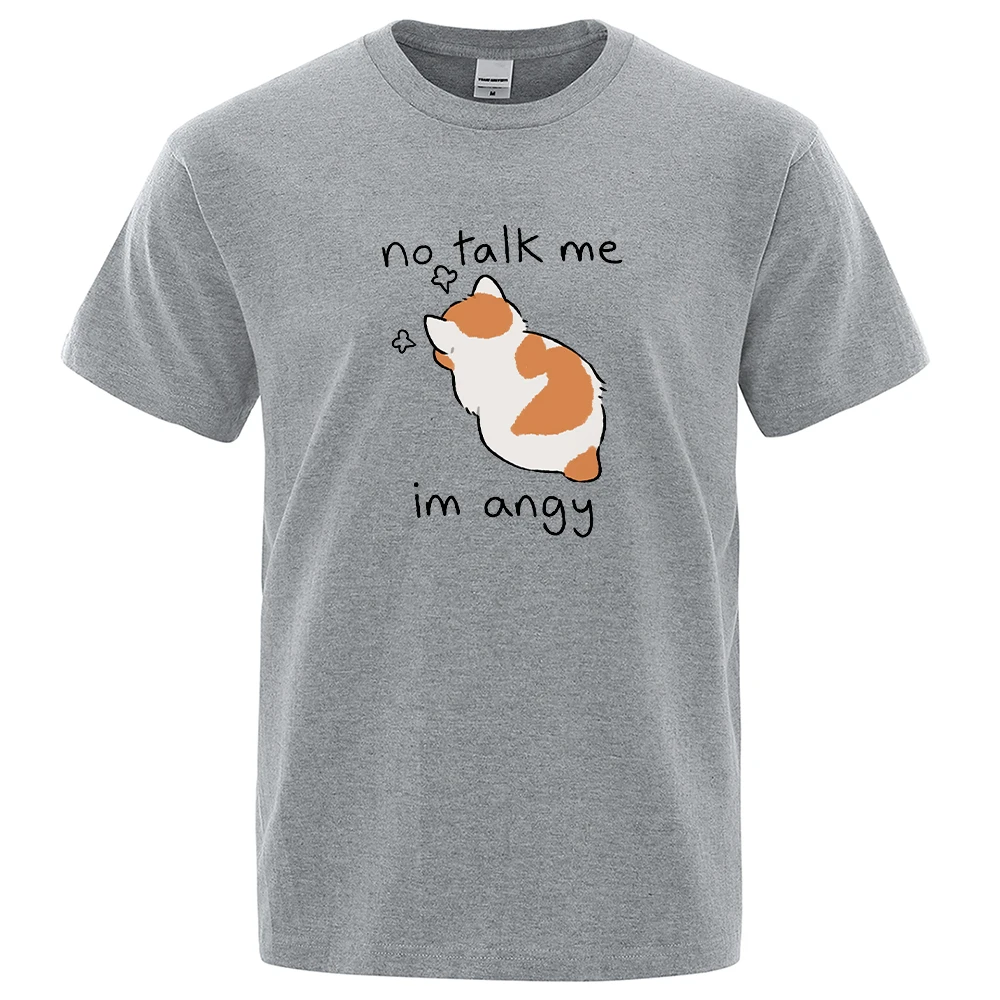 Tsundere Cat No Talk Me Im Angy Male Tshirt Summer Loose Cotton T Shirt Personality Loose Tee Clothes Pattern Casual New Tops
Tsundere Cat No Talk Me Im Angy Male Tshirt Summer Loose Cotton T Shirt Personality Loose Tee Clothes Pattern Casual New Tops