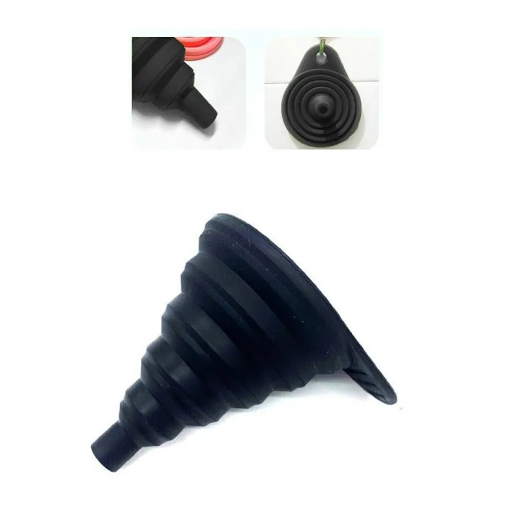 Black Car Funnel Collapsible Diesel Fluid Change Fill Gasoline Oil Fuel Parts Petrol Silicone
Black Car Funnel Collapsible Diesel Fluid Change Fill Gasoline Oil Fuel Parts Petrol Silicone