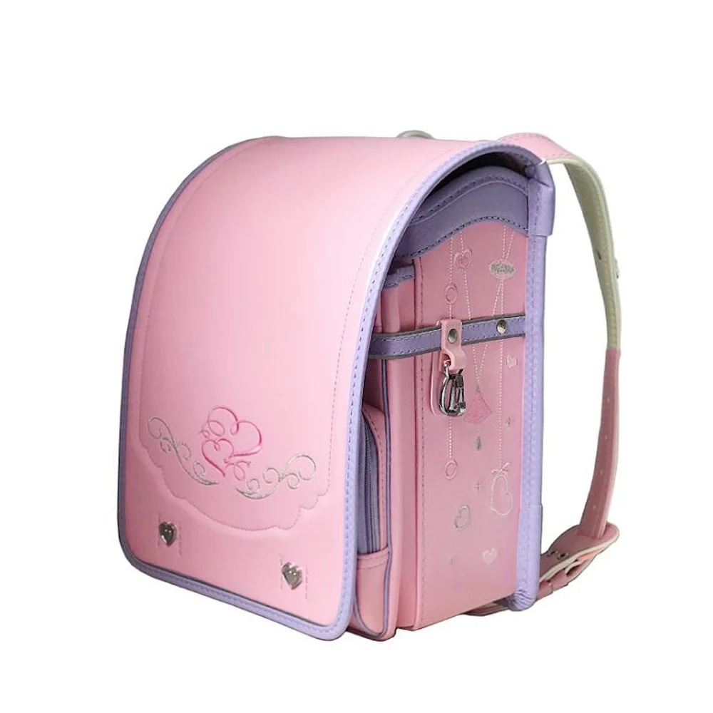 Embroidery Japanese School Bags for girls PU Orthopedic Backpack Automatic buckle Randoseru Large Capacity Kids Schoolbag 2023 
Embroidery Japanese School Bags for girls PU Orthopedic Backpack Automatic buckle Randoseru Large Capacity Kids Schoolbag 2023