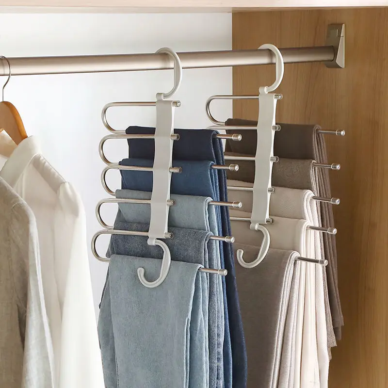 6 IN 1 Stainless Steel Trouser Pants Hanger Space Saving Closet Organizer Rack Adjustable Pants Storage Shelf Wardrobe Organizer
6 IN 1 Stainless Steel Trouser Pants Hanger Space Saving Closet Organizer Rack Adjustable Pants Storage Shelf Wardrobe Organizer