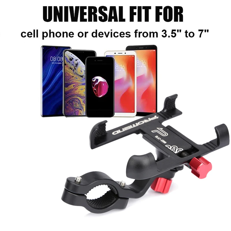 Promend Bicycle Phone Holder Motorcycle MTB Bike Bicycle Handlebar Aluminum Mount Mobile Phone Holder Bicycle Accessories
Promend Bicycle Phone Holder Motorcycle MTB Bike Bicycle Handlebar Aluminum Mount Mobile Phone Holder Bicycle Accessories