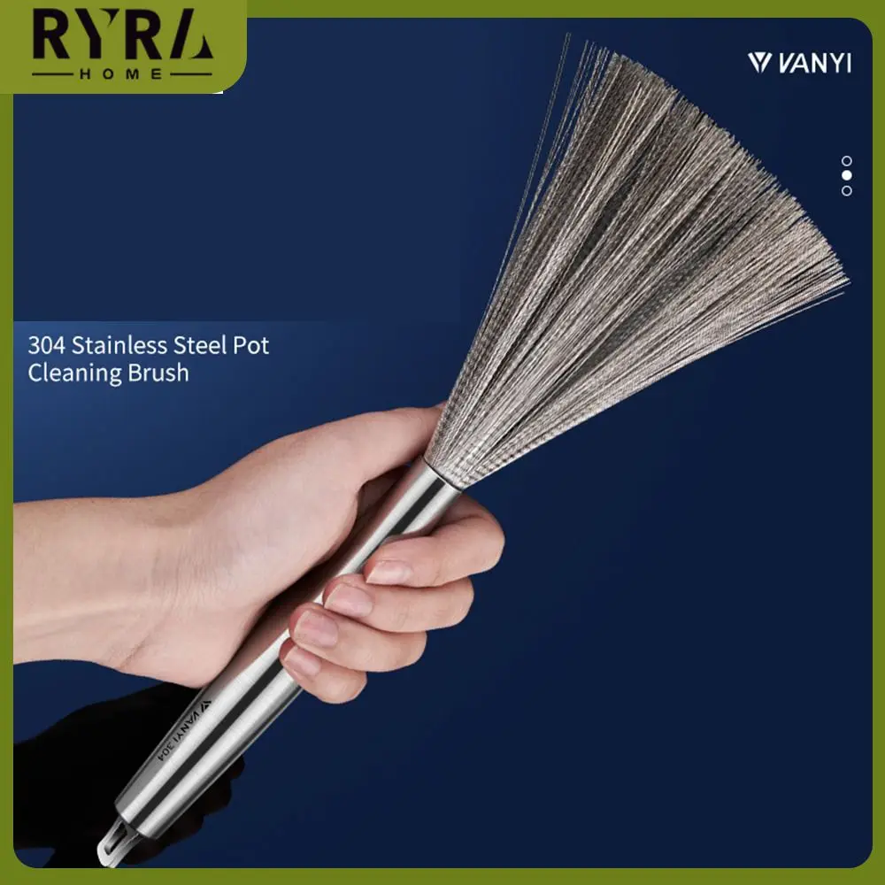 Pot Brush Fine Steel Wire 1pcs Cleaning Brush Cleaning Non-stick Pot No Dead Angle Long Handle Brush Kitchen Accessories Brush
Pot Brush Fine Steel Wire 1pcs Cleaning Brush Cleaning Non-stick Pot No Dead Angle Long Handle Brush Kitchen Accessories Brush