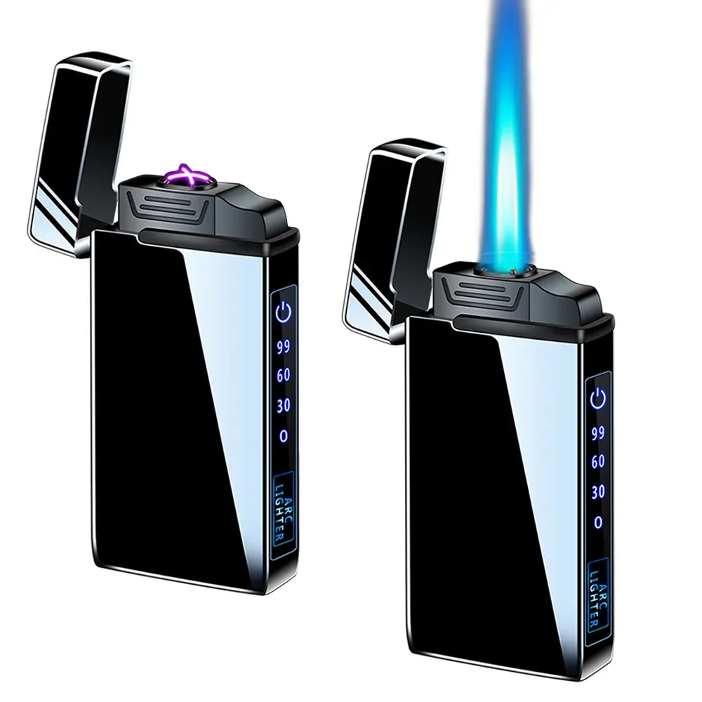 2023NEW Hot Sale 2in1 Double Arc Lighter Windproof USB Metal Jet Flame Lighter With Flashlight LED Lighter Gas Charging Electric
2023NEW Hot Sale 2in1 Double Arc Lighter Windproof USB Metal Jet Flame Lighter With Flashlight LED Lighter Gas Charging Electric