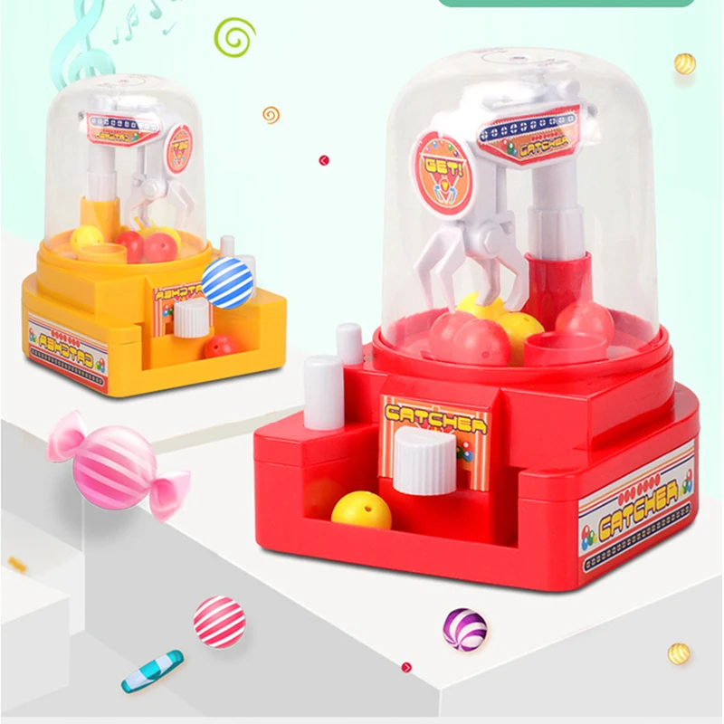 Mini Grasping Music Clip Candy Machine Small Gashapon Catching Robot Children Training Puzzle Twist Candy Action Toy Figures
Mini Grasping Music Clip Candy Machine Small Gashapon Catching Robot Children Training Puzzle Twist Candy Action Toy Figures