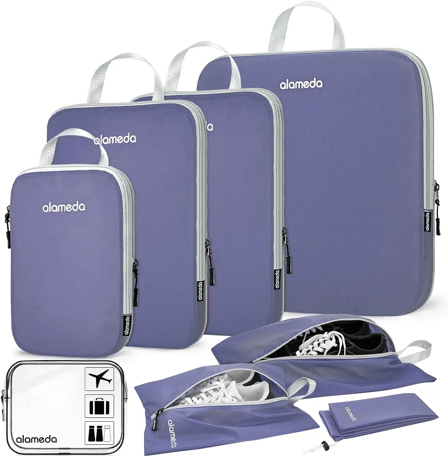 Компрессионные упаковочные кубики, органайзеры для багажа, дорожные аксессуары с сумкой для обуви-фиолетовый
Компрессионные упаковочные кубики, органайзеры для багажа, дорожные аксессуары с сумкой для обуви-фиолетовый