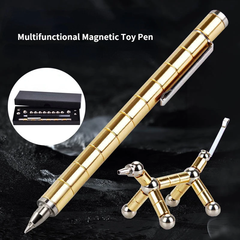 Metal Magnetic Pencils Magnetic Toy Gel Pen Creative Puzzle Suspension Pen Multifunctional Magnet Pens Writing Supplies Gifts
Metal Magnetic Pencils Magnetic Toy Gel Pen Creative Puzzle Suspension Pen Multifunctional Magnet Pens Writing Supplies Gifts