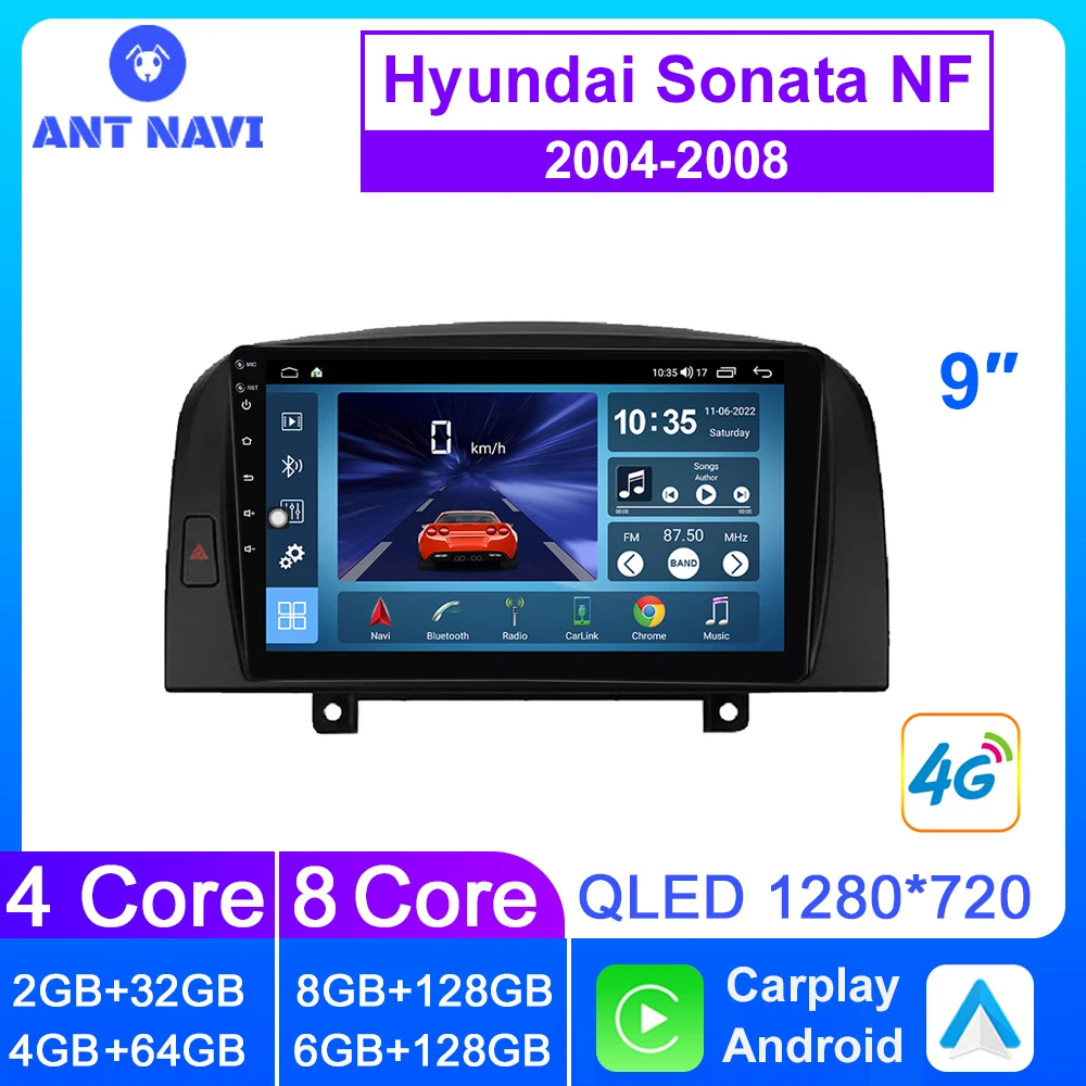 Автомагнитола AntNavi 9 дюймов для Hyundai Sonata NF 2004 2005 2006 2007 2008 мультимедиа 2din Android экран Автомобильный стереоприемник GPS 4G
Автомагнитола AntNavi 9 дюймов для Hyundai Sonata NF 2004 2005 2006 2007 2008 мультимедиа 2din Android экран Автомобильный стереоприемник GPS 4G