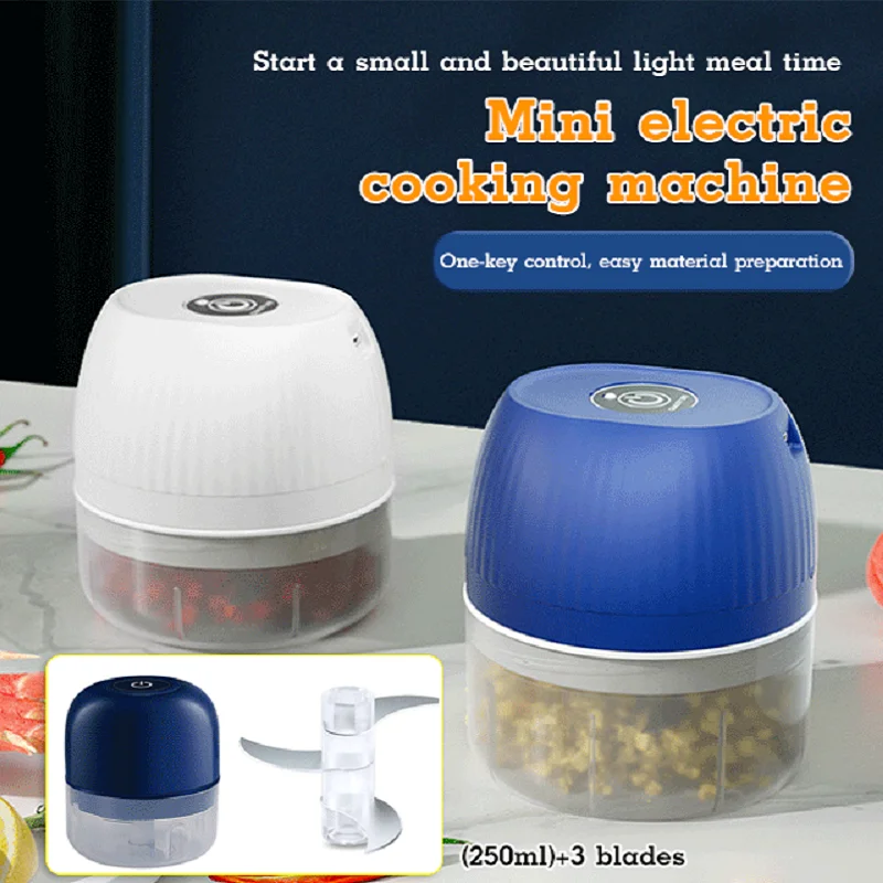 250ml Electric Garlic Masher Durable Mini Crusher Chopper USB Charging For Crushed Garlic Crushed Ginger Crushed Fresh Chili
250ml Electric Garlic Masher Durable Mini Crusher Chopper USB Charging For Crushed Garlic Crushed Ginger Crushed Fresh Chili