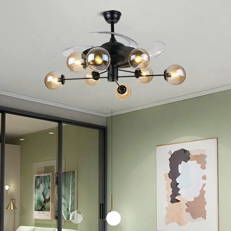 Chandeliers Led Ceiling Fan Pendant Lamp Art Nordic With Brown Glass Lampshade Black For Living Room Bedroom Bar Lights
Chandeliers Led Ceiling Fan Pendant Lamp Art Nordic With Brown Glass Lampshade Black For Living Room Bedroom Bar Lights