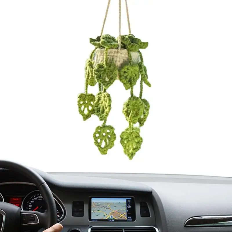 Car Potted Plants Crochet Decor Knitted Plant Basket For Car Mirror Hang Car Mirror Hang Accessories Handmade Knitted Rear View
Car Potted Plants Crochet Decor Knitted Plant Basket For Car Mirror Hang Car Mirror Hang Accessories Handmade Knitted Rear View