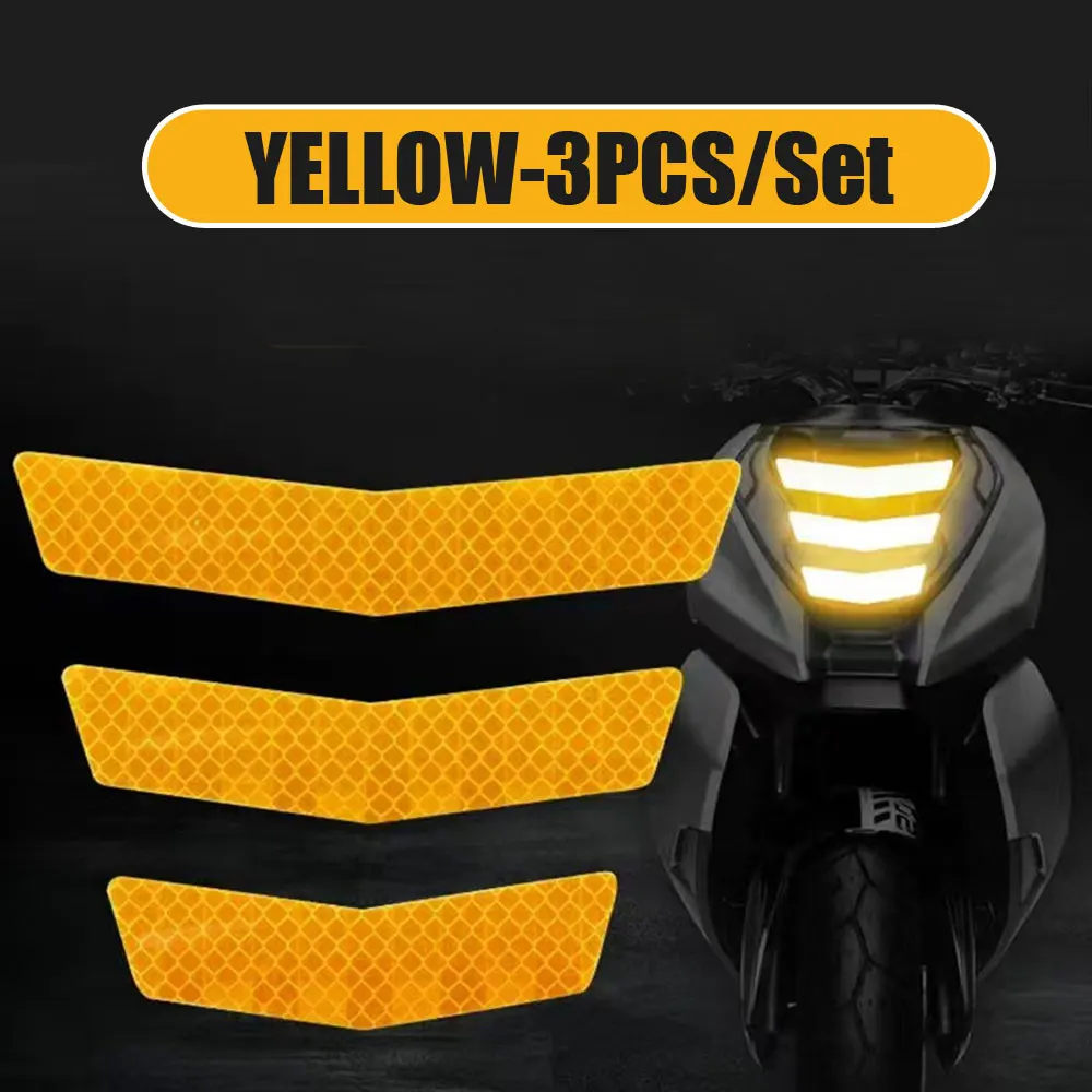 3Pcs Motorcycle Stickers Reflective Warning Trapezoidal Arrow Tail Fender Racing Bumper Decal Adhesive Tape for Car Truck Bike
3Pcs Motorcycle Stickers Reflective Warning Trapezoidal Arrow Tail Fender Racing Bumper Decal Adhesive Tape for Car Truck Bike