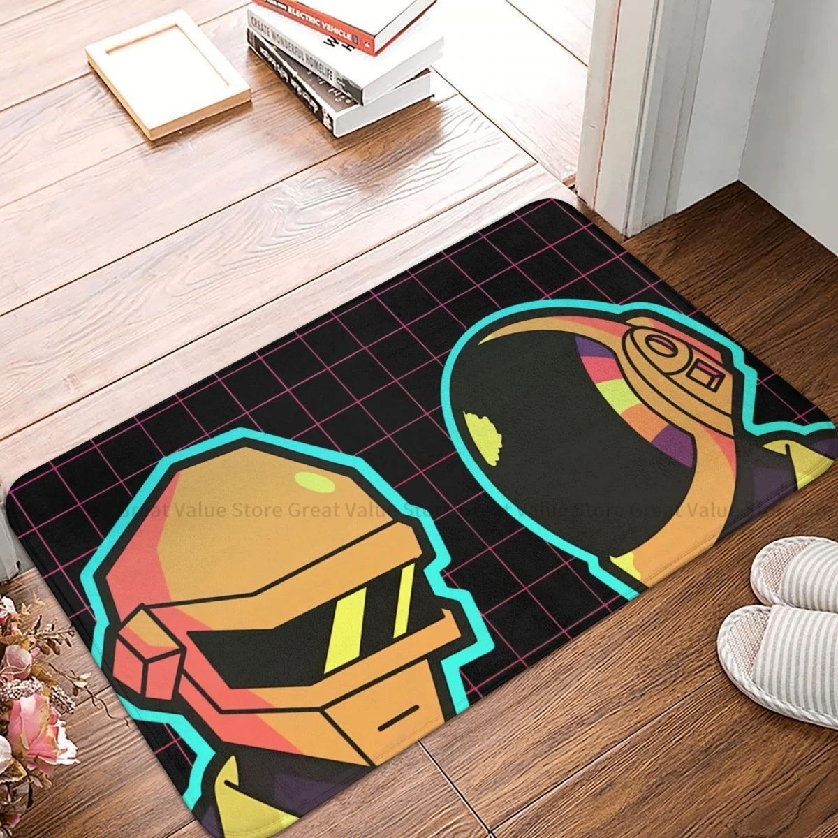 Daft Punk Rock Band Non-slip Doormat Neon Helmet Living Room Bedroom Mat Prayer Carpet Indoor Pattern Decor
Daft Punk Rock Band Non-slip Doormat Neon Helmet Living Room Bedroom Mat Prayer Carpet Indoor Pattern Decor