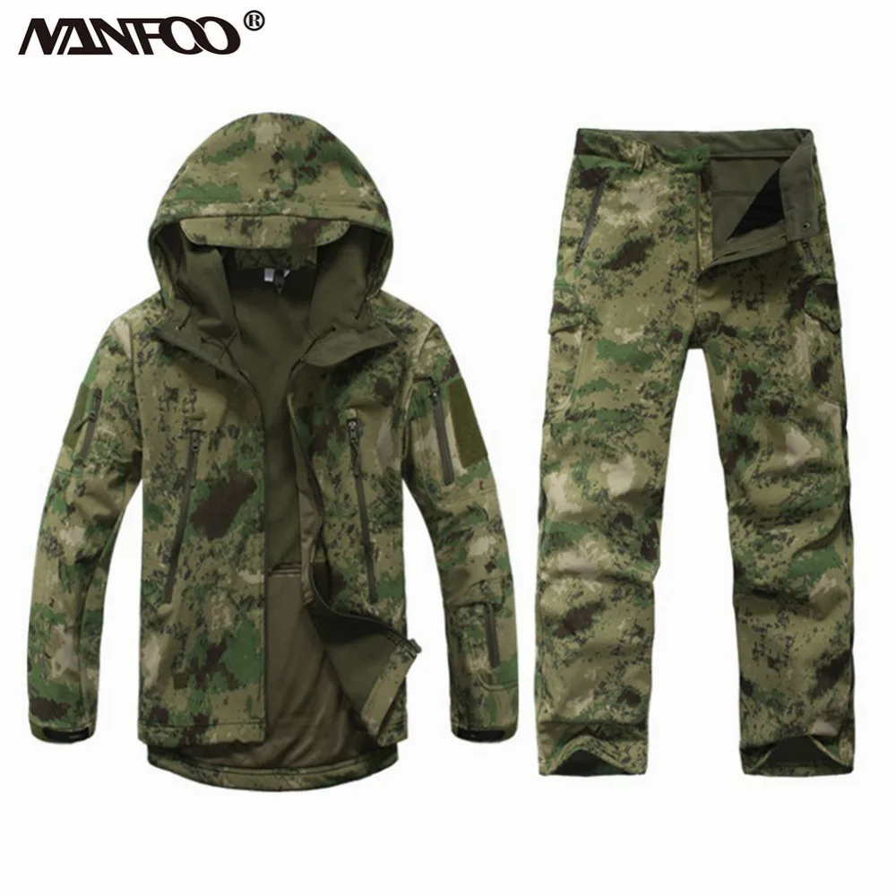 Men's Winter Keep Warm Fleece Hiking Suit Windproof Waterproof Outdoor Sports Jersey Camouflage Tactical Military Training Cloth
Men's Winter Keep Warm Fleece Hiking Suit Windproof Waterproof Outdoor Sports Jersey Camouflage Tactical Military Training Cloth