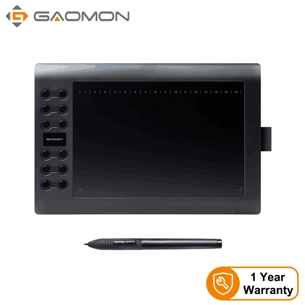 

GAOMON M106K 10 Inches Painting Graphic Tablet for Drawing with USB Art Digital Tablet with 12 Express Keys
