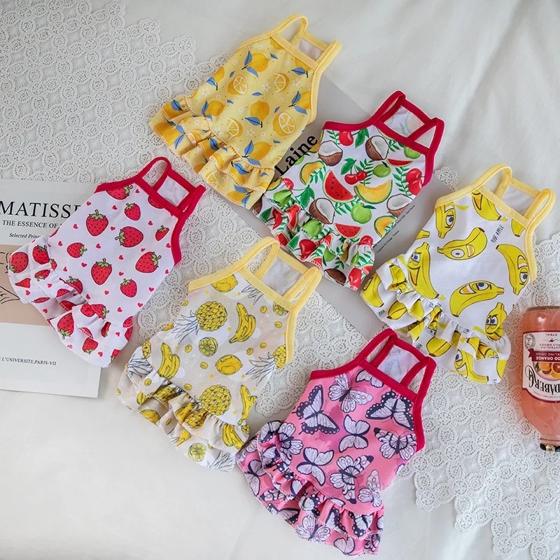 2022 New Spring Summer Cartoon Fruit Printing Dog Cat Condole Skirt Multi-style Cute Princess Style Polyester Dress Cat Supplies
2022 New Spring Summer Cartoon Fruit Printing Dog Cat Condole Skirt Multi-style Cute Princess Style Polyester Dress Cat Supplies