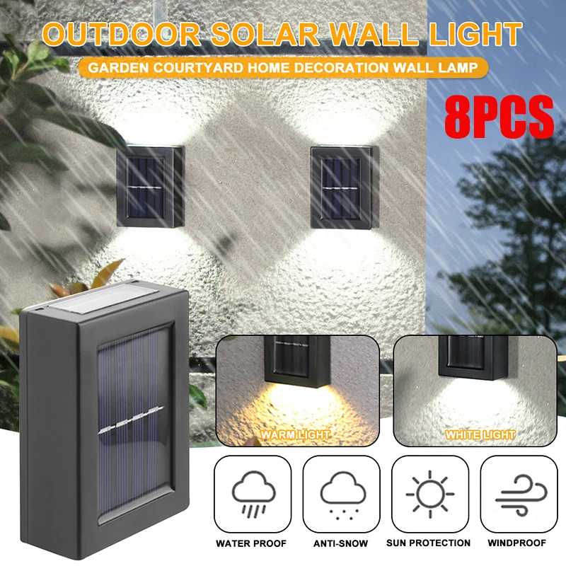 Solar Wall Light Outdoor Decoration Garden Courtyard Home Wall Light Waterproof Up and Down Luminous Outdoor Decorative Light
Solar Wall Light Outdoor Decoration Garden Courtyard Home Wall Light Waterproof Up and Down Luminous Outdoor Decorative Light