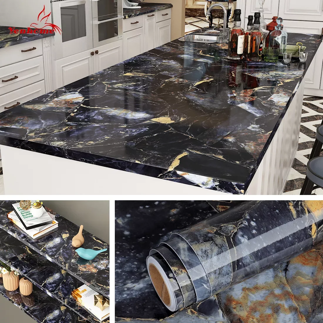 Waterproof Marble Self Adhesive Wallpaper Vinyl Film Wall Stickers Bathroom Kitchen Cupboard Room Decoration Sticky Paper Decal
Waterproof Marble Self Adhesive Wallpaper Vinyl Film Wall Stickers Bathroom Kitchen Cupboard Room Decoration Sticky Paper Decal