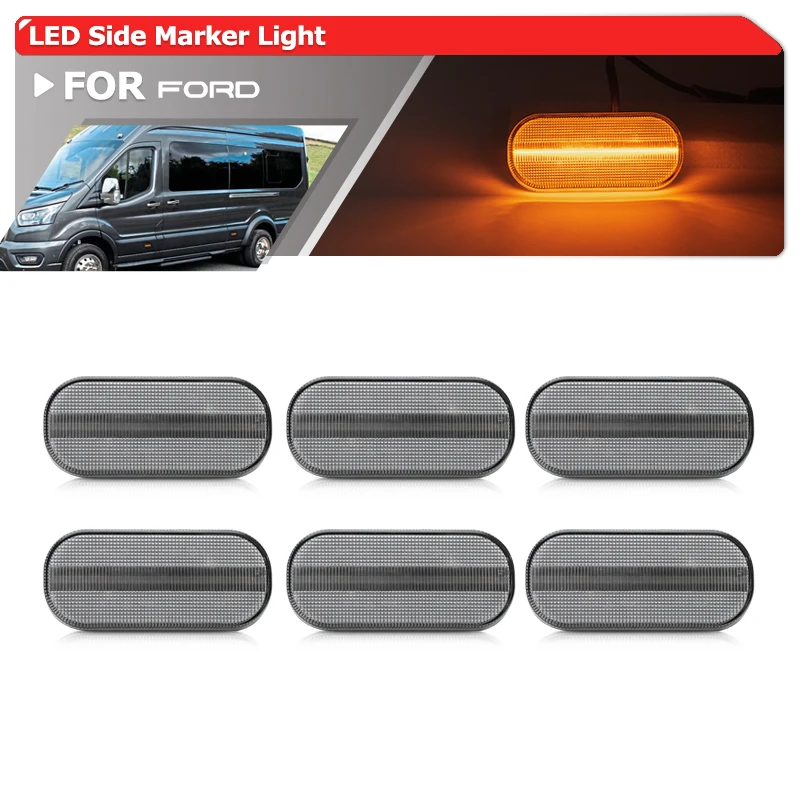 6PCs For Ford Transit MK8 Jumbo Version 2014-Up Amber Led Position Parking Clearance City Lamp Auto Side Marker Lights
6PCs For Ford Transit MK8 Jumbo Version 2014-Up Amber Led Position Parking Clearance City Lamp Auto Side Marker Lights