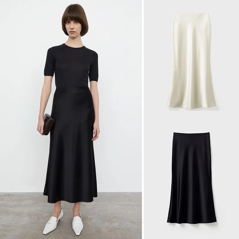 2022 Early Spring New To Diagonal Satin Acetate Skirt High Waist Gloss Medium Length Skirt Fishtail Skirt
2022 Early Spring New To Diagonal Satin Acetate Skirt High Waist Gloss Medium Length Skirt Fishtail Skirt