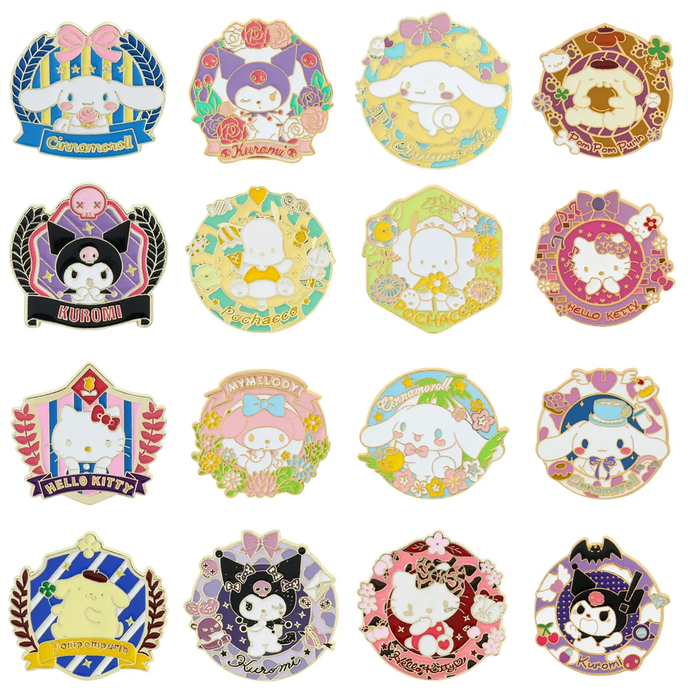 Kawaii Sanrio Badge Brooch Cartoon Kuromi Hello Kitty Pochacco Cinnamoroll Enamel Badge Pin Toys Jewelry for Kids Birthday Gifts
Kawaii Sanrio Badge Brooch Cartoon Kuromi Hello Kitty Pochacco Cinnamoroll Enamel Badge Pin Toys Jewelry for Kids Birthday Gifts