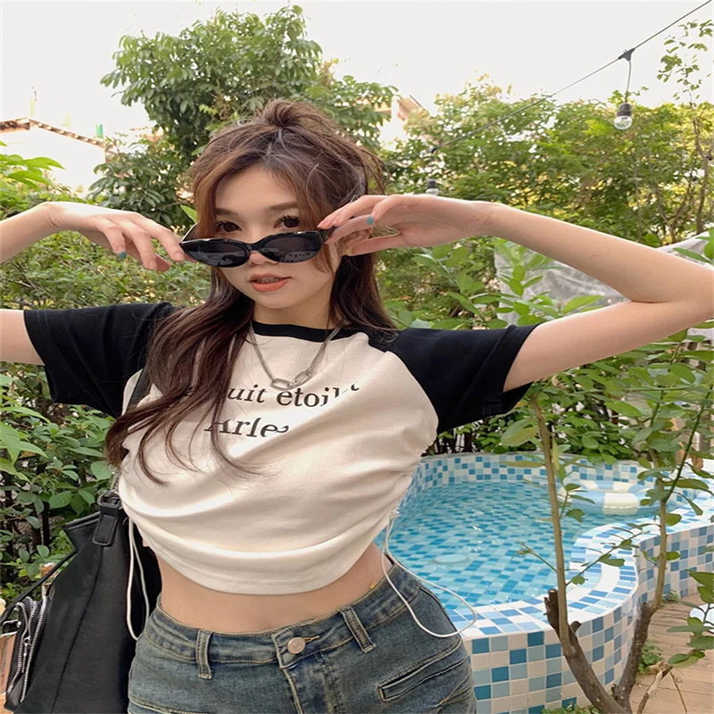 2023 Brand Women T-Shirts Casual Crop Top Ladies Tees Fashion Summer Woman's Short Sleeve Slim Top Pink Female Clothes T-shirt
2023 Brand Women T-Shirts Casual Crop Top Ladies Tees Fashion Summer Woman's Short Sleeve Slim Top Pink Female Clothes T-shirt