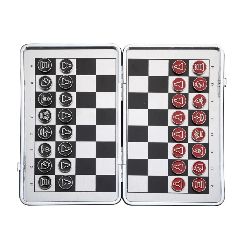 Travel International Chess Set Pocket Mini Magnetic Piece PU Leather Foldable Chessboard Aluminum Alloy Chessman Board Game
Travel International Chess Set Pocket Mini Magnetic Piece PU Leather Foldable Chessboard Aluminum Alloy Chessman Board Game