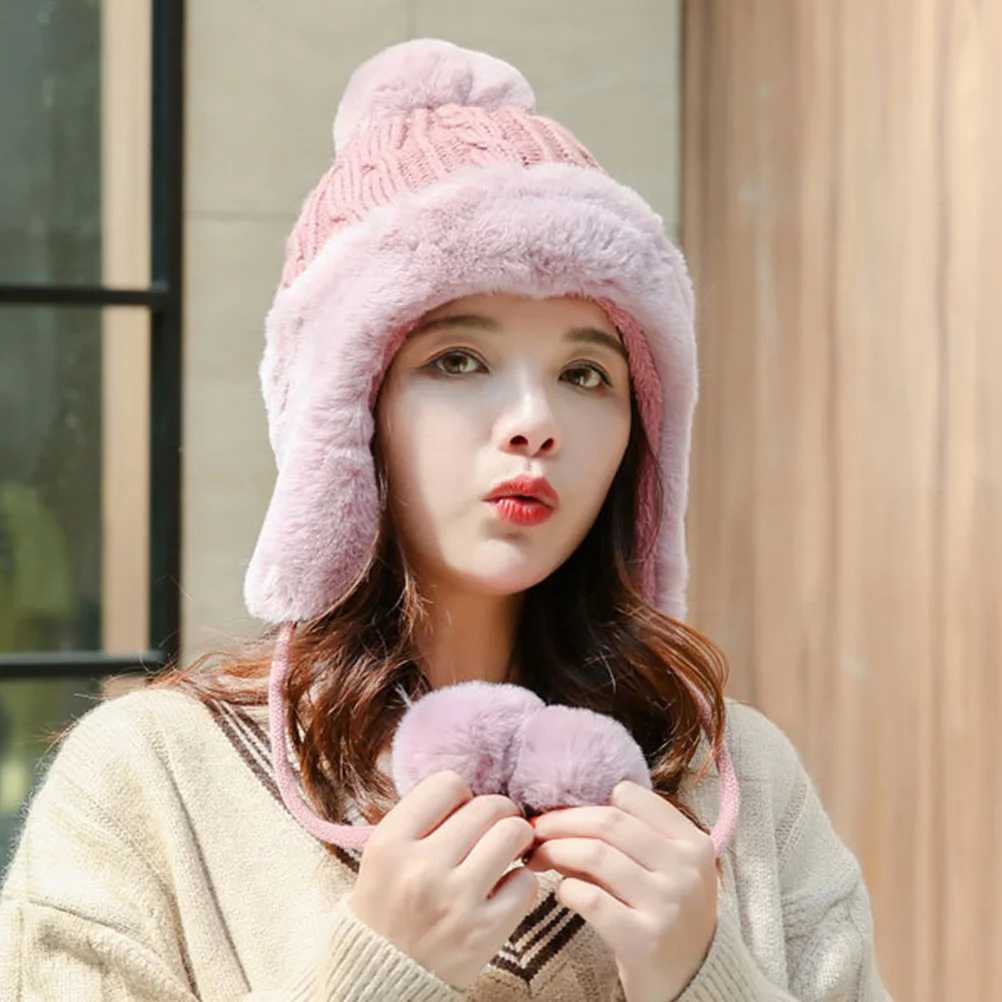 Earmuff Plush Ball String Hat Autumn Warm Headwear Knitted Warm Keeping Earflap Hat for Adults ( ) Women's
Earmuff Plush Ball String Hat Autumn Warm Headwear Knitted Warm Keeping Earflap Hat for Adults ( ) Women's