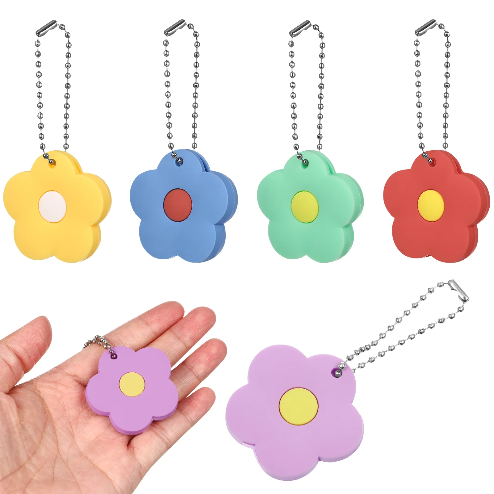 5 Pcs White Accessories Key Tag Set Keyring Charms Protective Case 4x4CM Silica Gel
5 Pcs White Accessories Key Tag Set Keyring Charms Protective Case 4x4CM Silica Gel