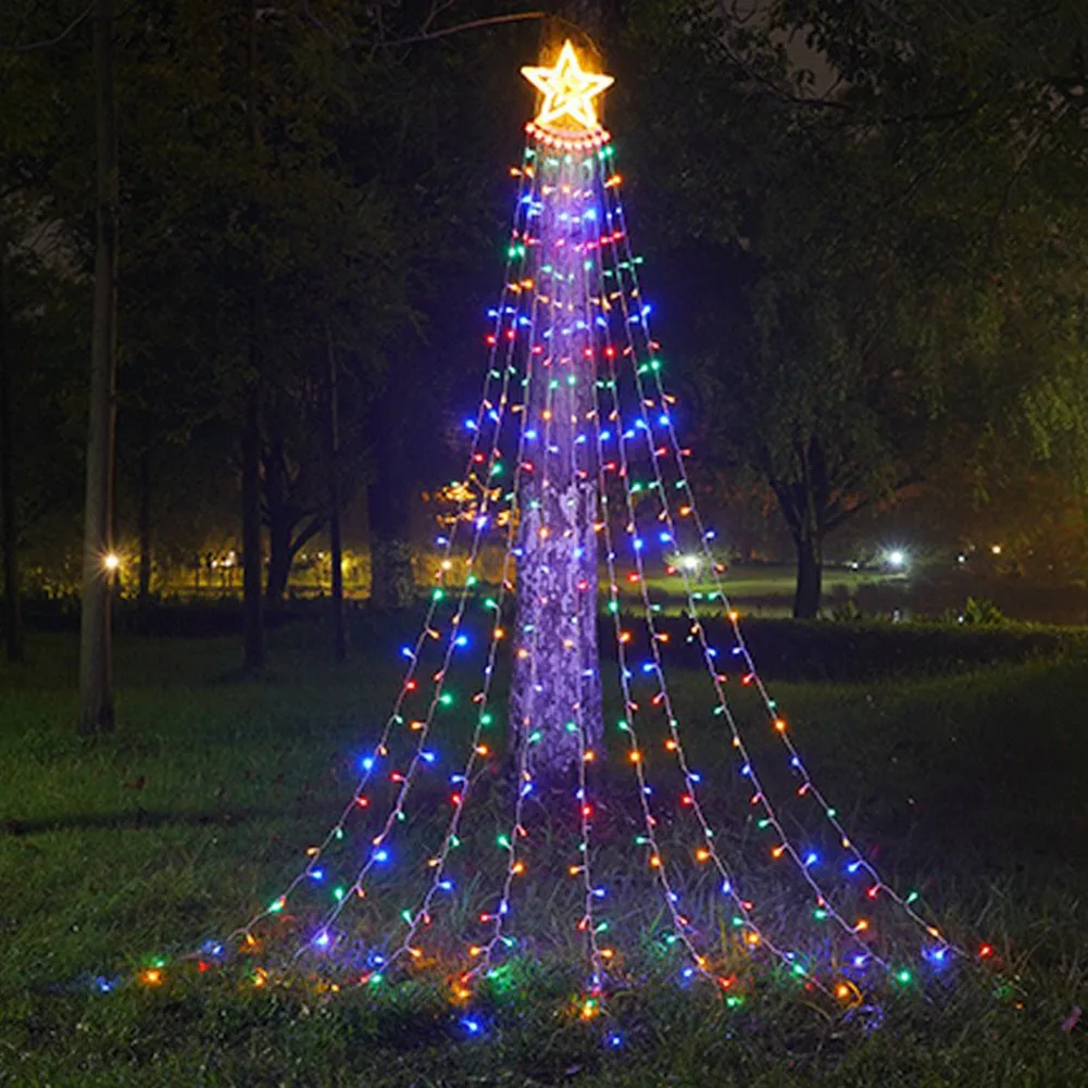 Five Pointed Star String Lights with Big Tree Topper 350 Led Waterfall Christmas Tree Lights Outdoor Waterproof Yard Ornament
Five Pointed Star String Lights with Big Tree Topper 350 Led Waterfall Christmas Tree Lights Outdoor Waterproof Yard Ornament