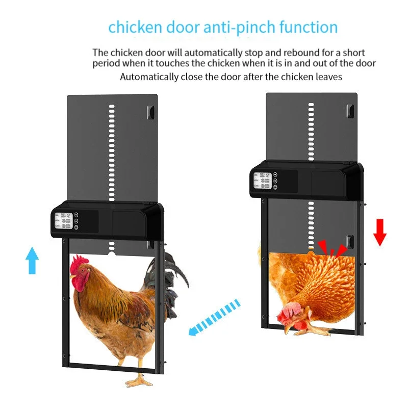 Timer Automatic Chicken Coop Door Motor Intelligent Chicken House Door Waterproof Pets Cages Door Outdoor Farm Accessories
Timer Automatic Chicken Coop Door Motor Intelligent Chicken House Door Waterproof Pets Cages Door Outdoor Farm Accessories