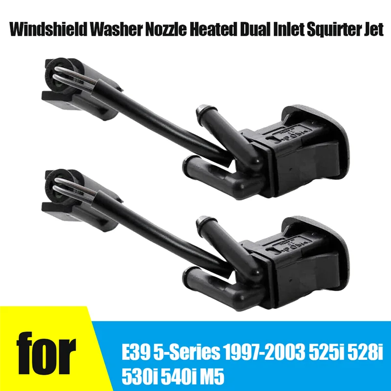 1 Pair for -BMW E39 5-Series 1997-2003 525I 528I 530I 540I M5 Windshield Washer Nozzle Heated Dual Inlet Squirter Jet
1 Pair for -BMW E39 5-Series 1997-2003 525I 528I 530I 540I M5 Windshield Washer Nozzle Heated Dual Inlet Squirter Jet