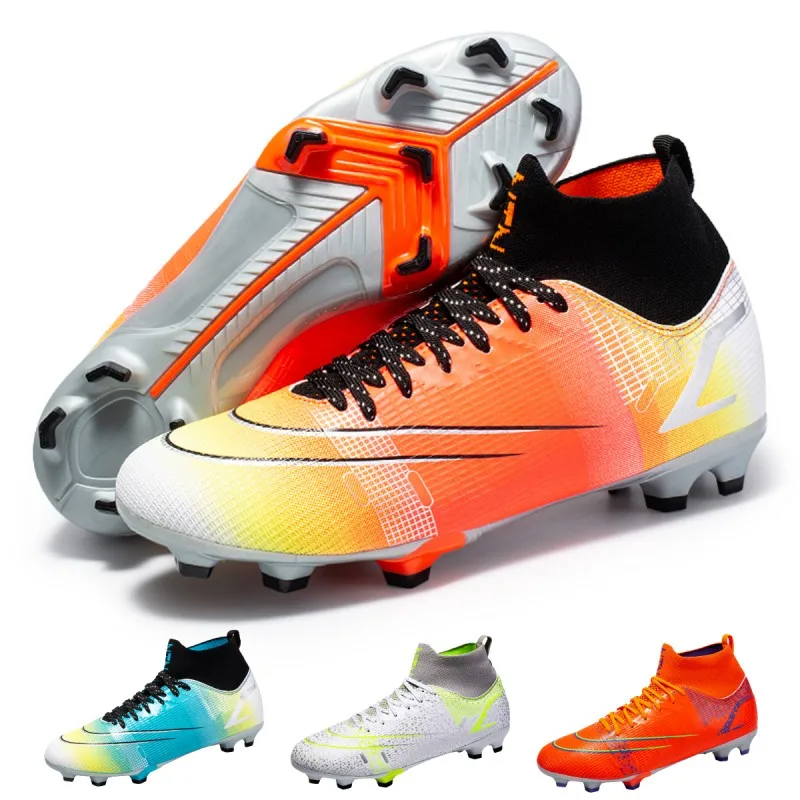High Top Comfortable Football Boots TF/FG Outdoor Anti-skid And Wear-resistant Shoes Children's Shock Absorption Football Boots
High Top Comfortable Football Boots TF/FG Outdoor Anti-skid And Wear-resistant Shoes Children's Shock Absorption Football Boots