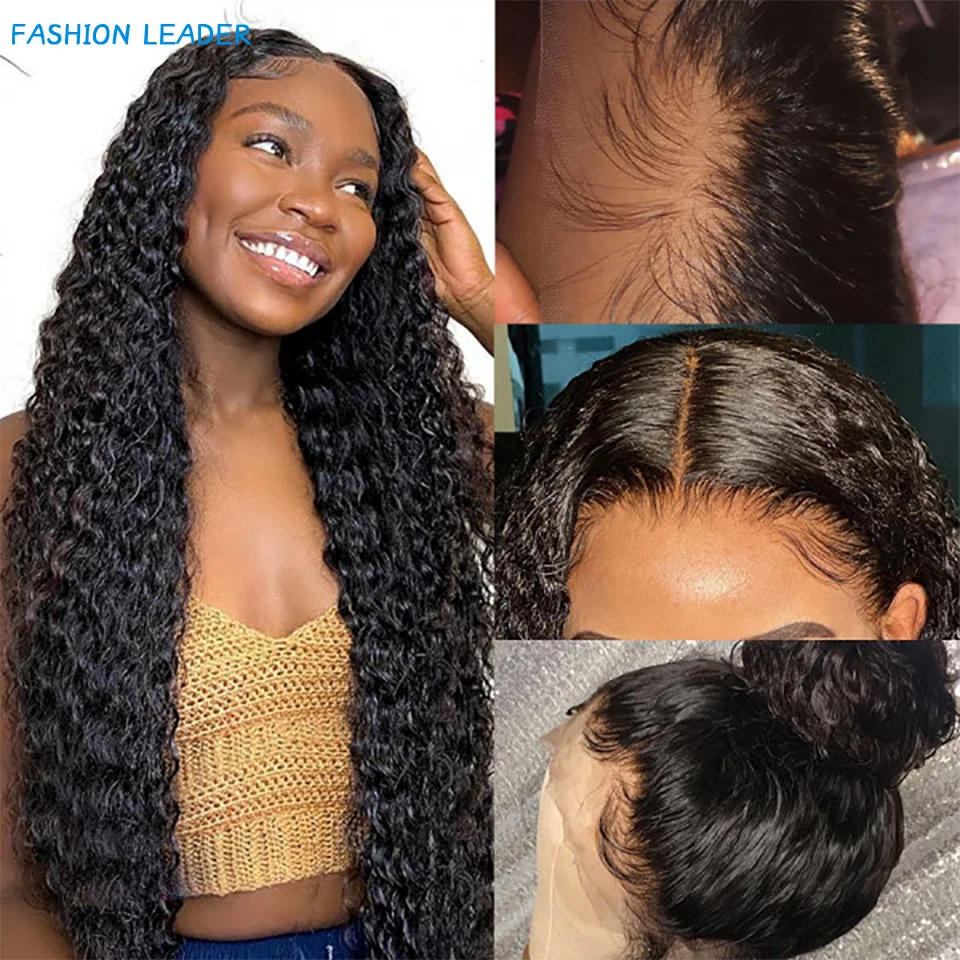 Deep Wave Frontal Wig Human Hair Brazilian 4x4 Closure Curly Lace Front Human Hair Wigs Remy 13x4 Lace Frontal Wigs For Women
Deep Wave Frontal Wig Human Hair Brazilian 4x4 Closure Curly Lace Front Human Hair Wigs Remy 13x4 Lace Frontal Wigs For Women