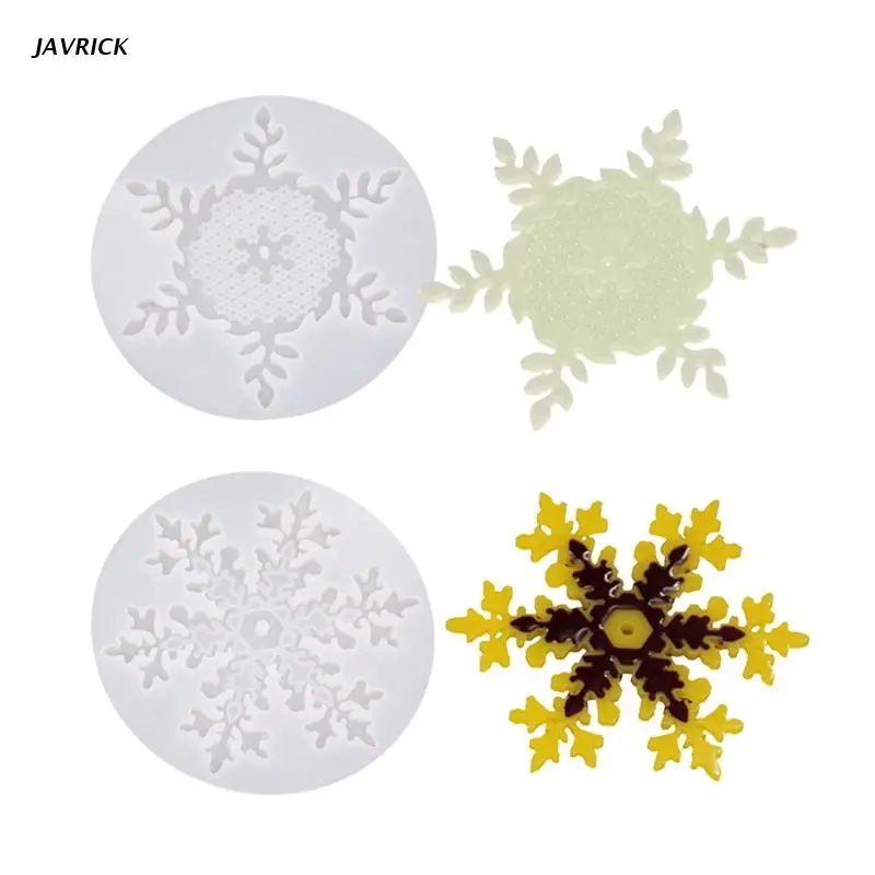 Reusable Snowflake Fondant Molds Various Usage 3D Snowflake Silicone Mold 
Reusable Snowflake Fondant Molds Various Usage 3D Snowflake Silicone Mold