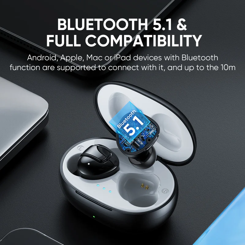 

TWS Беспроводная Bluetooth-гарнитура V5.1, наушники, стереонаушники с аккумулятором и цифровым дисплеем, водонепроницаемые, с микрофоном для Xiaomi, ...