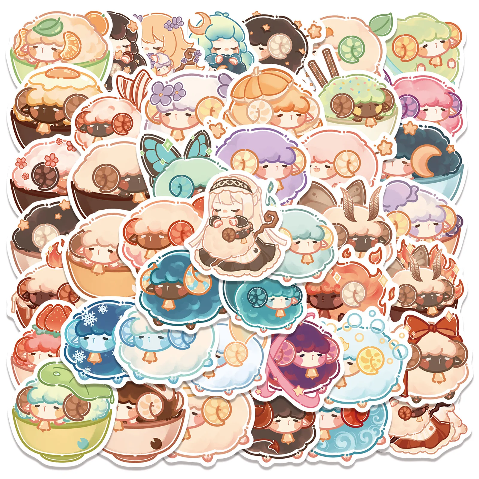 50pcs Cartoon Magic Lamb Graffiti Sticker Trolley Box Water Cup Skateboard Sticker Cute Sticker Pack Toys for Girls Laptop Skin
50pcs Cartoon Magic Lamb Graffiti Sticker Trolley Box Water Cup Skateboard Sticker Cute Sticker Pack Toys for Girls Laptop Skin