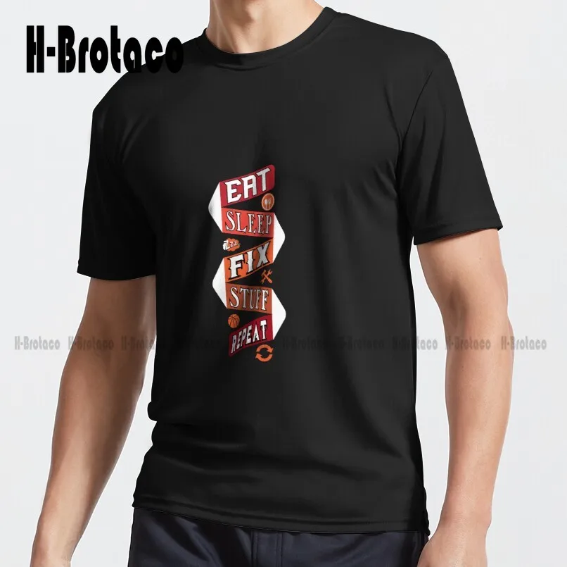 Eat Sleep Fix Stuff Repeat Active T-Shirt Custom Gift Funny Art Streetwear Cartoon Tee Creative Funny Tee Xs-5Xl Unisex Retro
Eat Sleep Fix Stuff Repeat Active T-Shirt Custom Gift Funny Art Streetwear Cartoon Tee Creative Funny Tee Xs-5Xl Unisex Retro