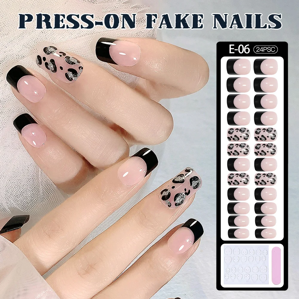 24pcs/box Wearable Nail Art Fake Nail Tips Full Cover Press On Nails Short False Nails Set With Nail File DIY Manicure Kit
24pcs/box Wearable Nail Art Fake Nail Tips Full Cover Press On Nails Short False Nails Set With Nail File DIY Manicure Kit