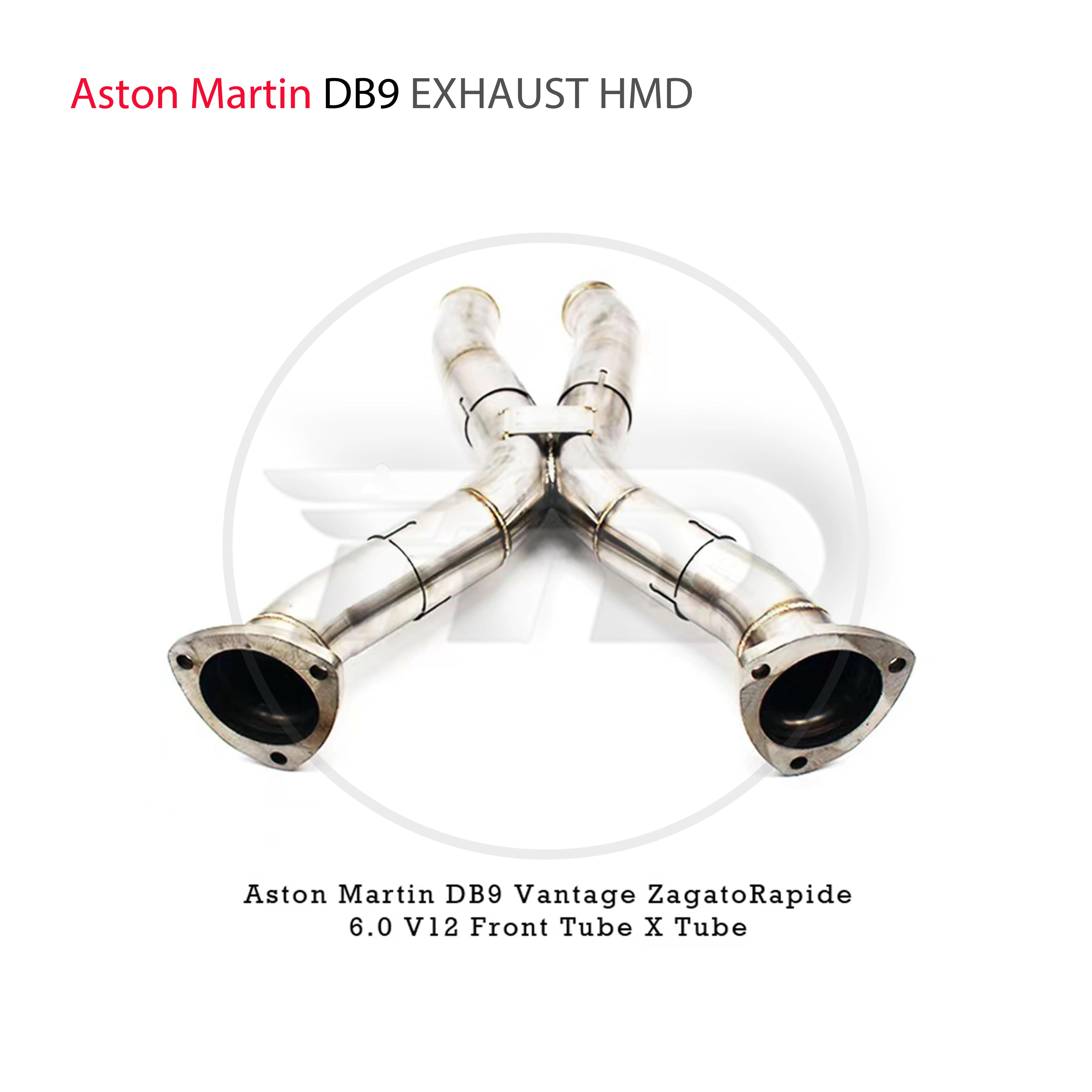 

HMD Exhaust System Front Pipe X Tube for Aston Martin DB9 Vantage Zagato Rapide 6.0L V12 Without Cat