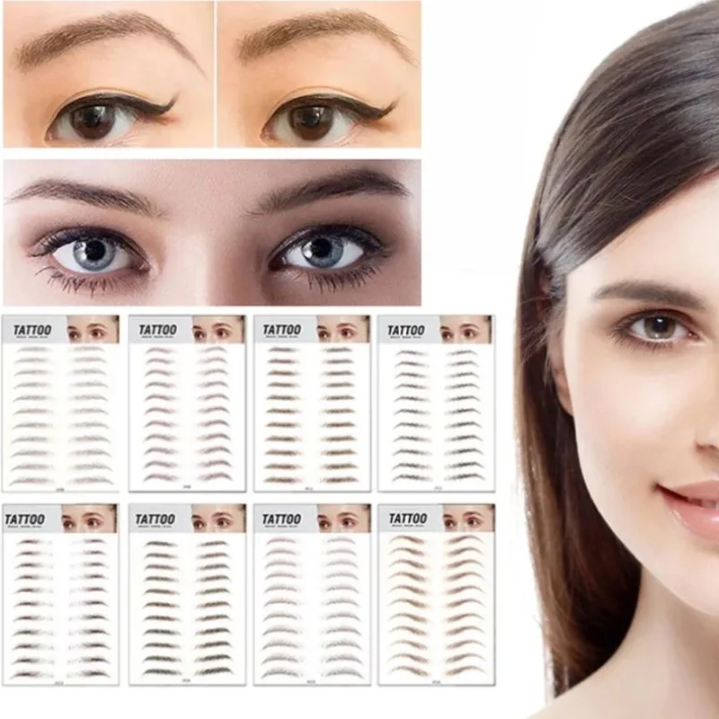 Eyebrow Sticker Brown Fashion Makeup Water Transfer Semi-permanent Waterproof False Eyebrow Tattoo Face Decoration Cosmetic
Eyebrow Sticker Brown Fashion Makeup Water Transfer Semi-permanent Waterproof False Eyebrow Tattoo Face Decoration Cosmetic