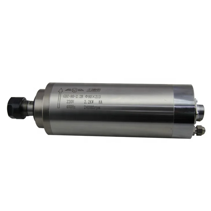 Water Cooled Spindle Motor GDZ80-2.2B Er20 80mm Diameter 24000rpm 2.2kw Spindle Motor
Water Cooled Spindle Motor GDZ80-2.2B Er20 80mm Diameter 24000rpm 2.2kw Spindle Motor