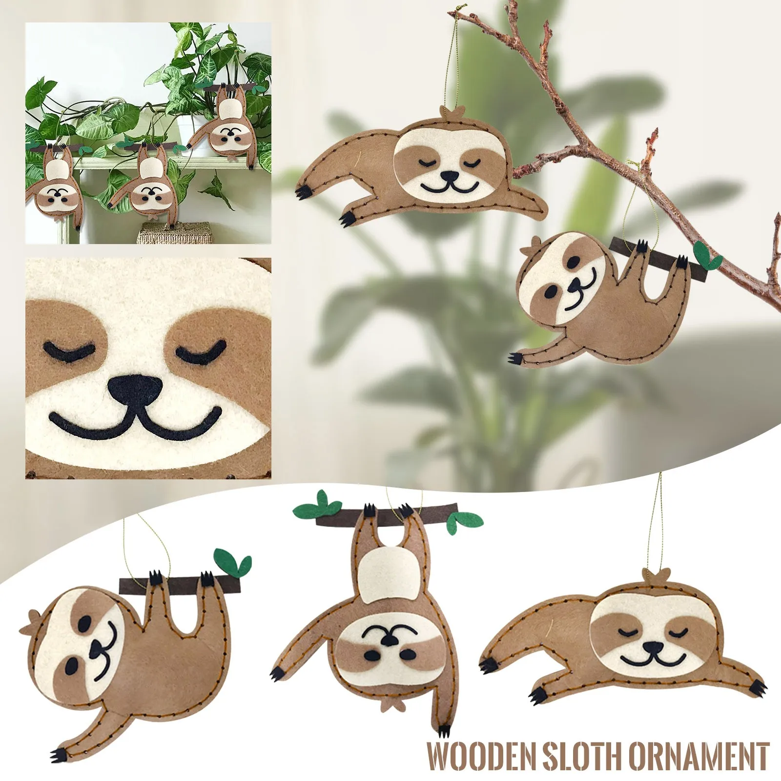 Lazy Sloth Figurines Pendants Car Hanging Crafts Ornament Cute Wooden Animal Necklace Wooden Home Decorations Creative Gifts
Lazy Sloth Figurines Pendants Car Hanging Crafts Ornament Cute Wooden Animal Necklace Wooden Home Decorations Creative Gifts