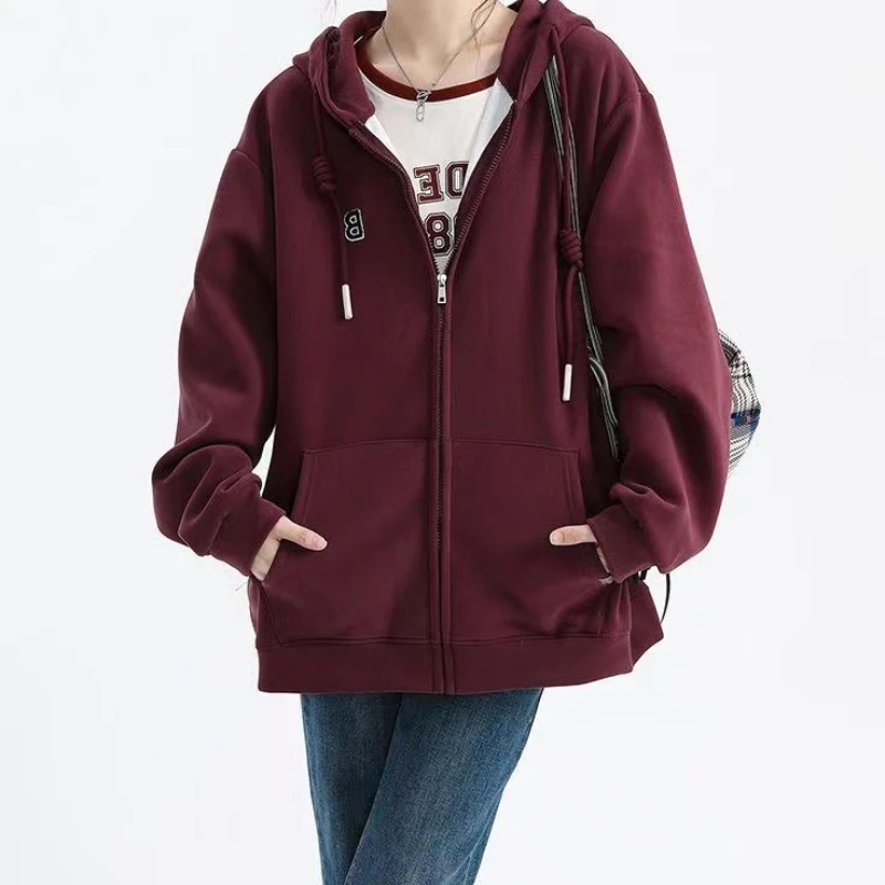 Zip Up Hoodie Vintage Letter Printed Cotton Sweatshirt Jacket Autumn Winter Harajuku Long Sleeve Loose Casual Y2k Streetwear 
Zip Up Hoodie Vintage Letter Printed Cotton Sweatshirt Jacket Autumn Winter Harajuku Long Sleeve Loose Casual Y2k Streetwear