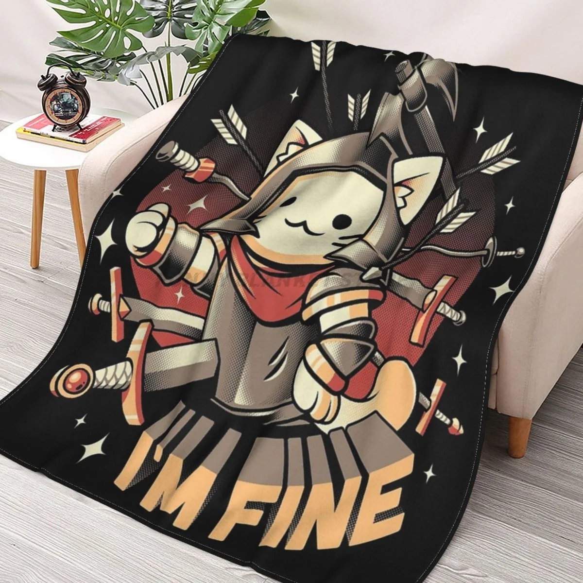 Im Fine Throws Blankets Collage Flannel Ultra-Soft Warm picnic blanket bedspread on the bed
Im Fine Throws Blankets Collage Flannel Ultra-Soft Warm picnic blanket bedspread on the bed
