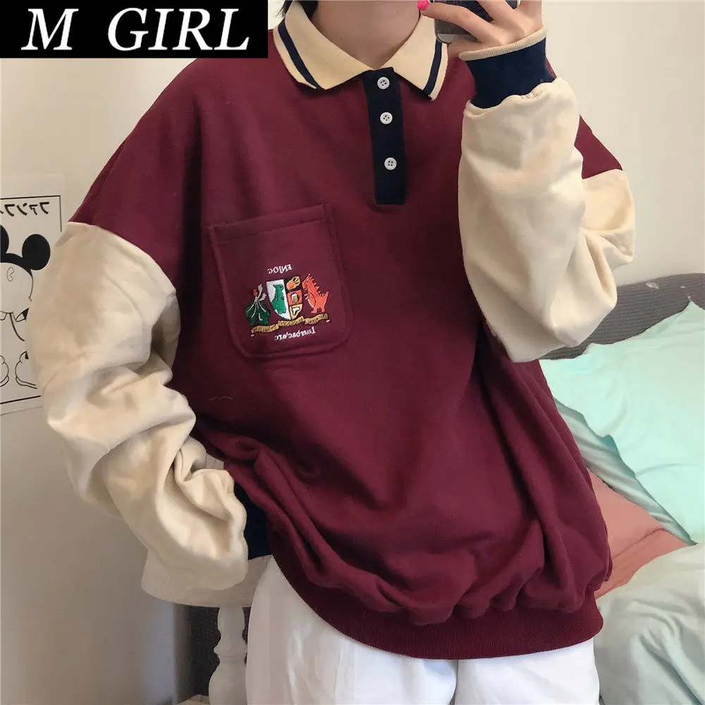 M GIRLS No Hat Hoodies Women Turn-down Collar Pocket Print Chic Ins Students Sweatshirts Retro Vintage Outwear
M GIRLS No Hat Hoodies Women Turn-down Collar Pocket Print Chic Ins Students Sweatshirts Retro Vintage Outwear
