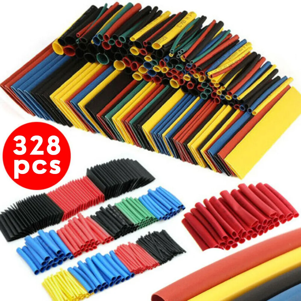 328pcs Heat Shrink Tube Thermoresistant Heat-shrink Tubing Wrapping Kit 2:1Electrical Connection Wire Cable Insulation Sleeving
328pcs Heat Shrink Tube Thermoresistant Heat-shrink Tubing Wrapping Kit 2:1Electrical Connection Wire Cable Insulation Sleeving