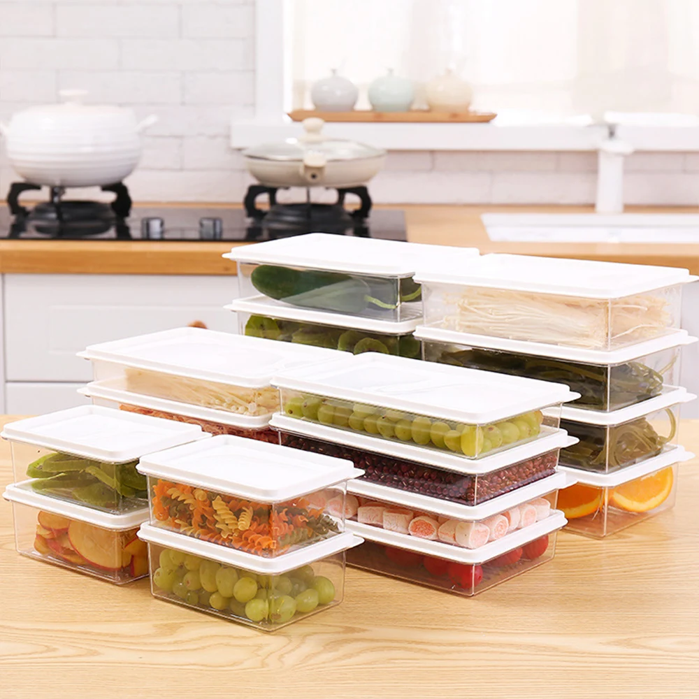 4 PCS Fridge Plastic Box Transparent Food Storage Container Fruit Freshness 3 Sizes Storage Box for Kitchen In Stock
4 PCS Fridge Plastic Box Transparent Food Storage Container Fruit Freshness 3 Sizes Storage Box for Kitchen In Stock